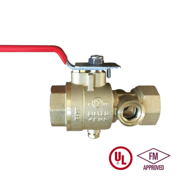 Q2968 UL FM Test & Drain Valve with Sight Glass SHUNDANFIRE